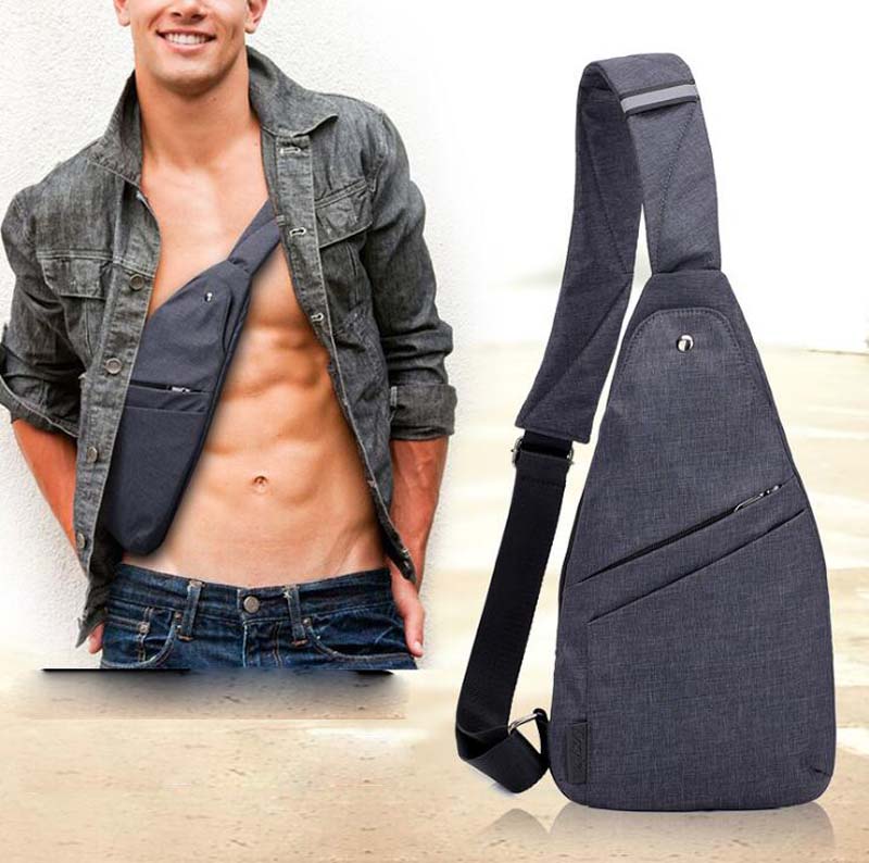 Cycliing Bags Men Nylon Waterproof Solid Large Capacity Single Fanny Chest Bag, Blue
Cycliing Bags Men Nylon Waterproof Solid Large Capacity Single Fanny Chest Bag, Blue