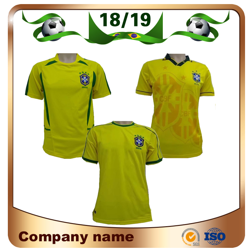 1994 Retro Edition Brazil Soccer Jersey 1998 World Cup Brazil Home Soccer Shirt 2002 World Cup Brazil football uniforms Sale, Black;yellow
1994 Retro Edition Brazil Soccer Jersey 1998 World Cup Brazil Home Soccer Shirt 2002 World Cup Brazil football uniforms Sale, Black;yellow