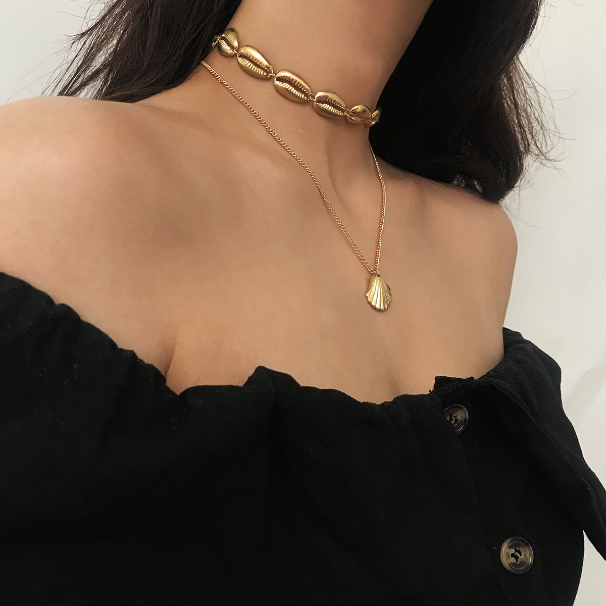 Handmade Shell Pendant Necklace Female Girl Beach Party Anniversary Wedding Party Valentine's Day
