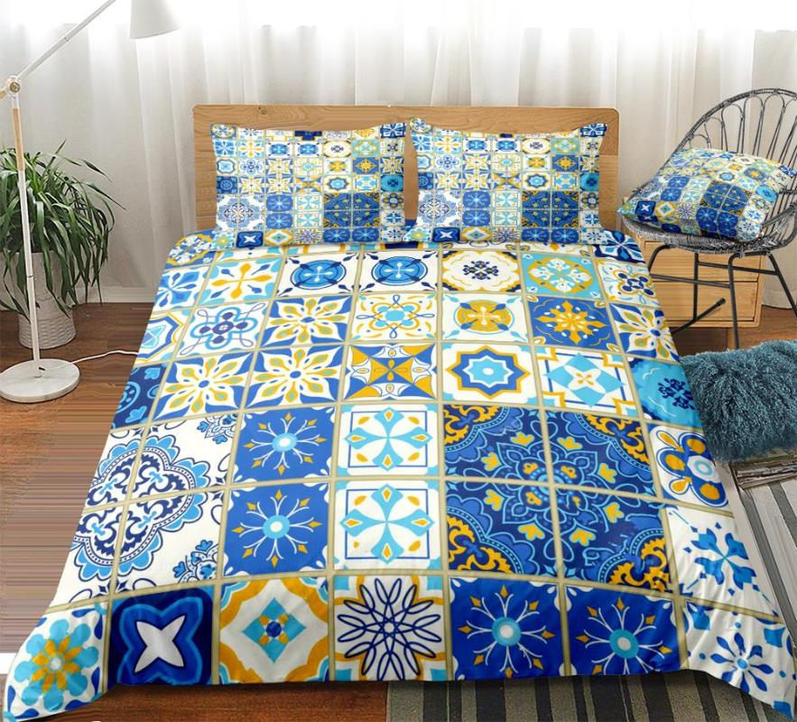 Ethnic Style Bedding Set Blue Retro Duvet Cover Set Retro Floral Bed Linen Boys Girls Home Textile Blue Flowers Bedclothes
Ethnic Style Bedding Set Blue Retro Duvet Cover Set Retro Floral Bed Linen Boys Girls Home Textile Blue Flowers Bedclothes