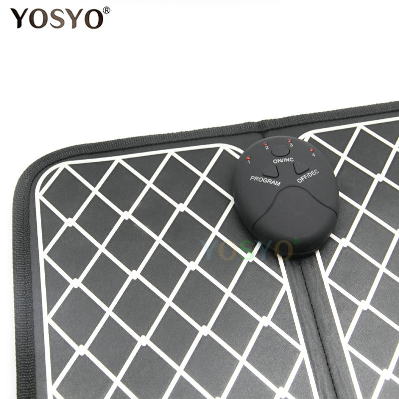 Foot Massager EMS Trainer ABS Physiotherapy Revitalizing Pedicure Tens Foot Vibrator Wireless Feet Muscle Stimulator Unisex LY191203
