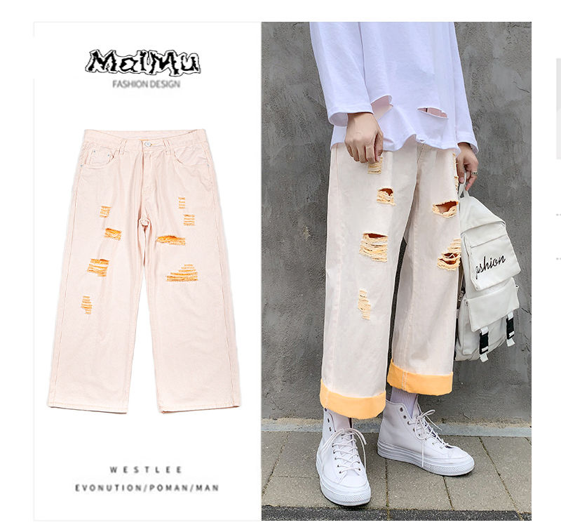 Korean Straight Jeans Men's Fashion Retro Casual Hole Jeans Trousers Men Streetwear Wild Loose Hip Hop Hole Denim Pants Mens, Green
Korean Straight Jeans Men's Fashion Retro Casual Hole Jeans Trousers Men Streetwear Wild Loose Hip Hop Hole Denim Pants Mens, Green