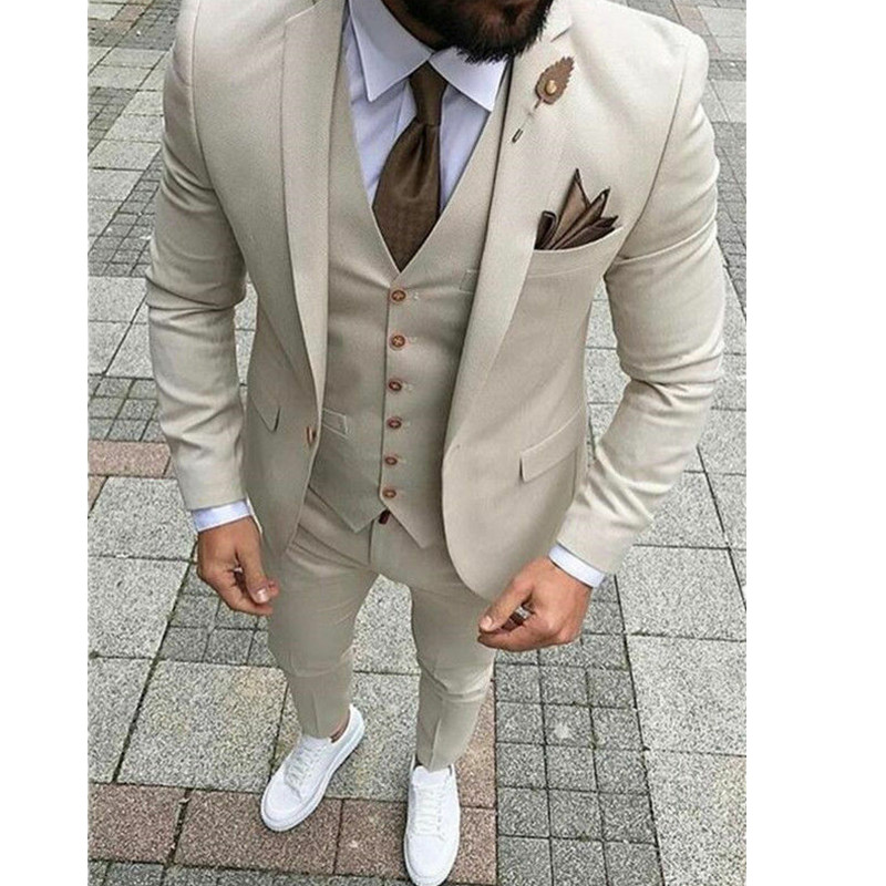 Designs Casual Business Beige Mens Suits 3 Pieces Formal Men Suit Set Men Wedding Suits For Men Groom Tuxedos (Pants+Jacket+Vest), Purple
Designs Casual Business Beige Mens Suits 3 Pieces Formal Men Suit Set Men Wedding Suits For Men Groom Tuxedos (Pants+Jacket+Vest), Purple