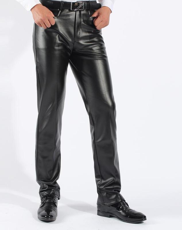 Thin faux leather pants mens feet pants fashion spring autumn loose motorcycle pu trousers for men personality pantalon homme, Black
Thin faux leather pants mens feet pants fashion spring autumn loose motorcycle pu trousers for men personality pantalon homme, Black