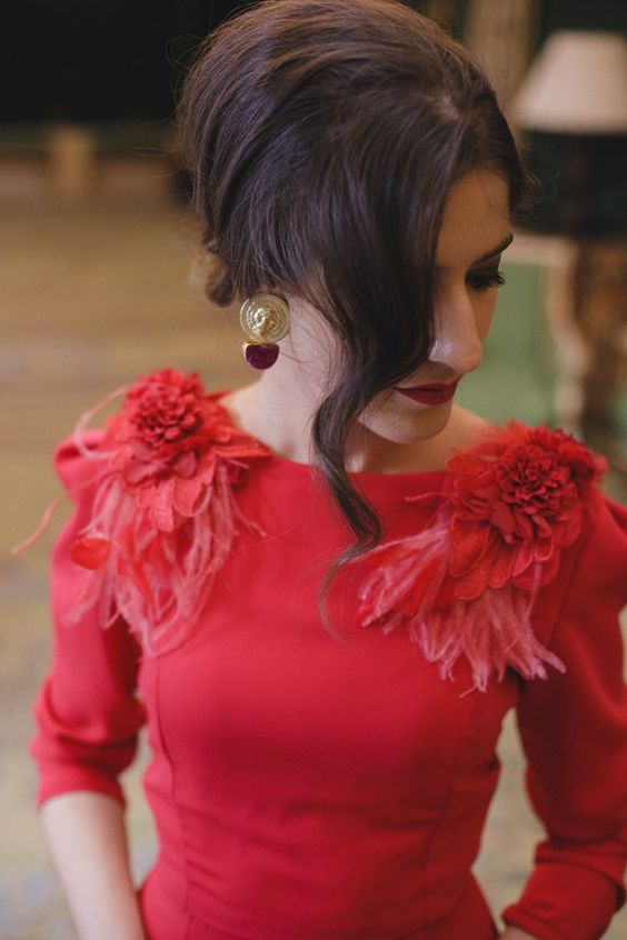 Elegant Arabic Backless Red Evening Dresses With Sleeves Column Long Formal Prom Party Gowns Turkey Custom Feather special occasion dresses