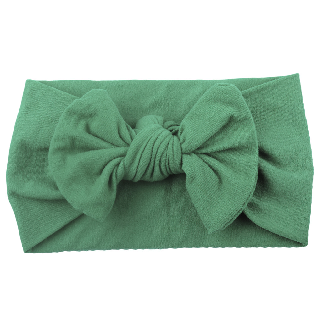 Turban Baby Headband Girl Soft Nylon Headwraps Bow Knot Headbands Stretchy Hair Bands Children Little Girls Fashion Hair Accessories