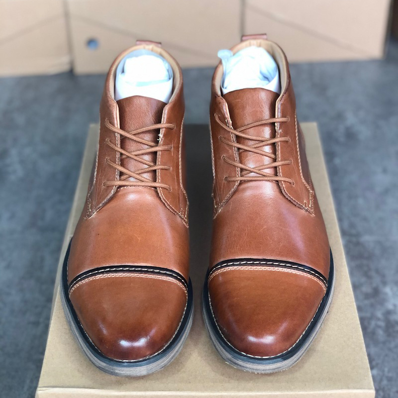 Mens Designer Dress Shoes Lace-up Martin Ankle Boot Formal Business Boots Handmade Genuine Leather Wedding Party Shoe with box 052, Color 2
Mens Designer Dress Shoes Lace-up Martin Ankle Boot Formal Business Boots Handmade Genuine Leather Wedding Party Shoe with box 052, Color 2