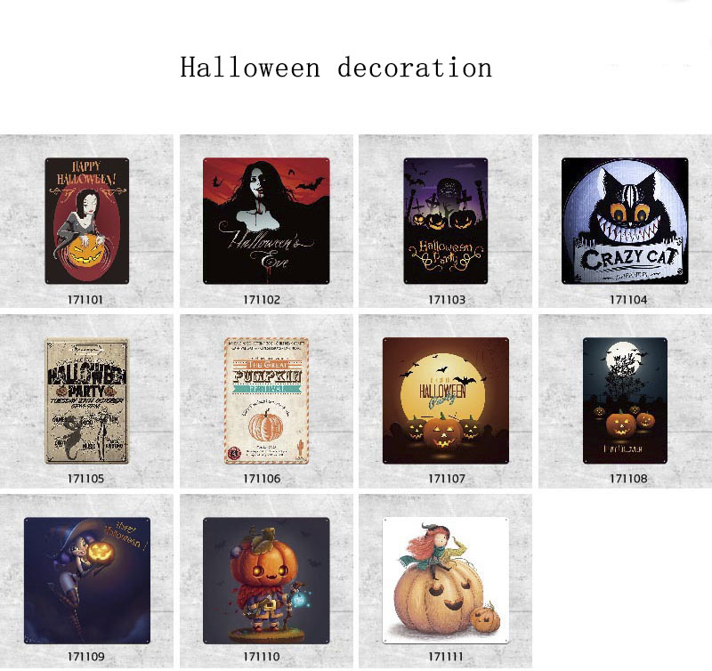 Halloween Tin Sign decoration Halloween Party Wall Pumpkin Ghost Metal Painting Decoration Bar Pub Decorative Metal Sign Retro Metal Plate M
Halloween Tin Sign decoration Halloween Party Wall Pumpkin Ghost Metal Painting Decoration Bar Pub Decorative Metal Sign Retro Metal Plate M