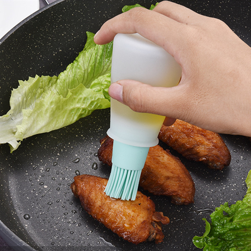 1PCS Silicone BBQ Grill Oil Bottle Brushes Barbecue Roast Heat Resisting Cleaning Basting Brushes Bread Honey Oil Tool, Green
1PCS Silicone BBQ Grill Oil Bottle Brushes Barbecue Roast Heat Resisting Cleaning Basting Brushes Bread Honey Oil Tool, Green