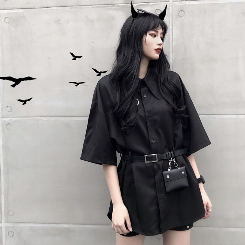 Incidental Belt And Bag Long T Shirt Women Black Short Sleeve Tshirt Befree Harajuku Vintage Eiyovii Riverdale Summer Top
Incidental Belt And Bag Long T Shirt Women Black Short Sleeve Tshirt Befree Harajuku Vintage Eiyovii Riverdale Summer Top