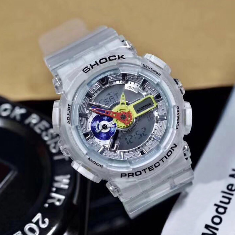 Mens Sports Watch Rubber Strap Multi-function analog digital Stopwatch Waterproof Alarm 52mm frg with Original Box Shock Designer Wristwatch, White
Mens Sports Watch Rubber Strap Multi-function analog digital Stopwatch Waterproof Alarm 52mm frg with Original Box Shock Designer Wristwatch, White