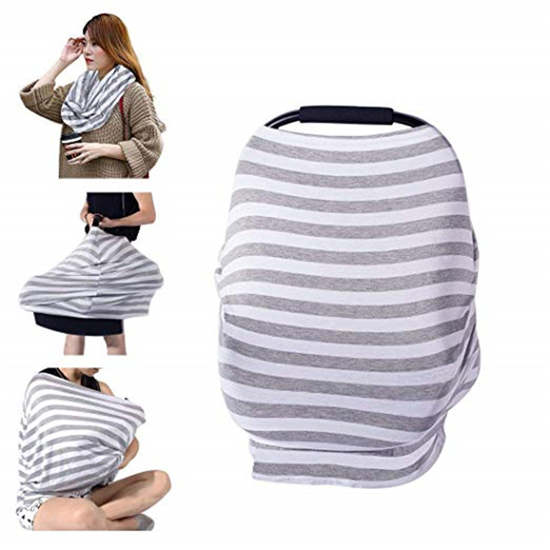 360 degree cotton baby carriage blackout blanket breastfeeding towel safety seat sunshade baby stroller cover sunscreen towel