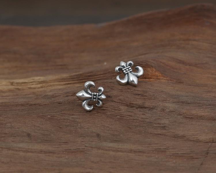 925 sterling silver vintage American jewelry antique silver brand hand-made designer crosses stud earrings men & women hot sale