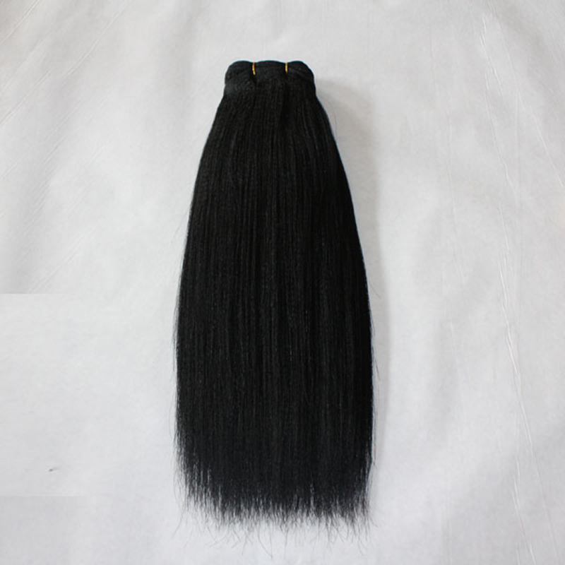 elibess brand great quality human brazilian virgin hair yaki straight hair virgin hair bundle 3pcs 100g one piece