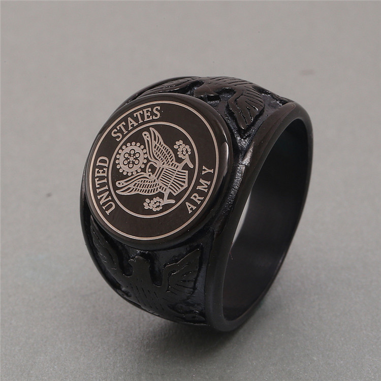 316 Stainless Steel Mens United States Officers US Army rings Jewellery Item Silver Gold Black Men's Armies USA Military Rings Jewelry
316 Stainless Steel Mens United States Officers US Army rings Jewellery Item Silver Gold Black Men's Armies USA Military Rings Jewelry