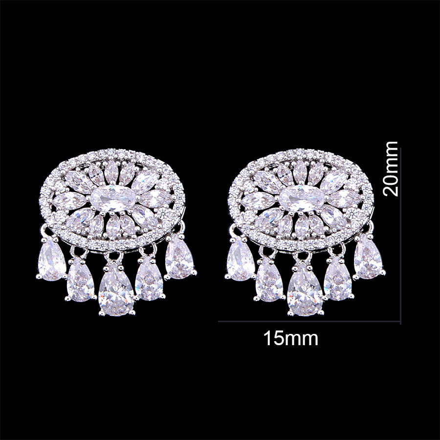 Godki Lucky Evil Eye Tears Full Mirco Paved Microl Zirconia Naija Wedding Earring Fashion Jewelry Y19050901