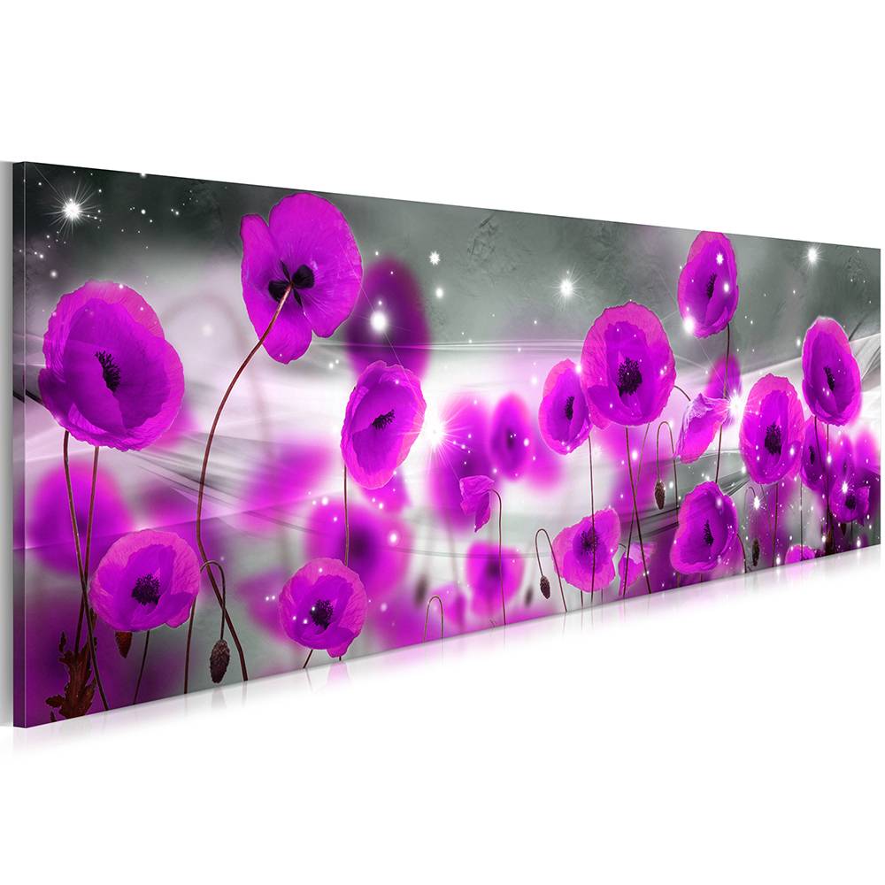 Poppy Flower Abstract Oil Painting on Canvas Home Decor Wall Art Canvas Print Art Decor Watercolor Landscape Multicolor
