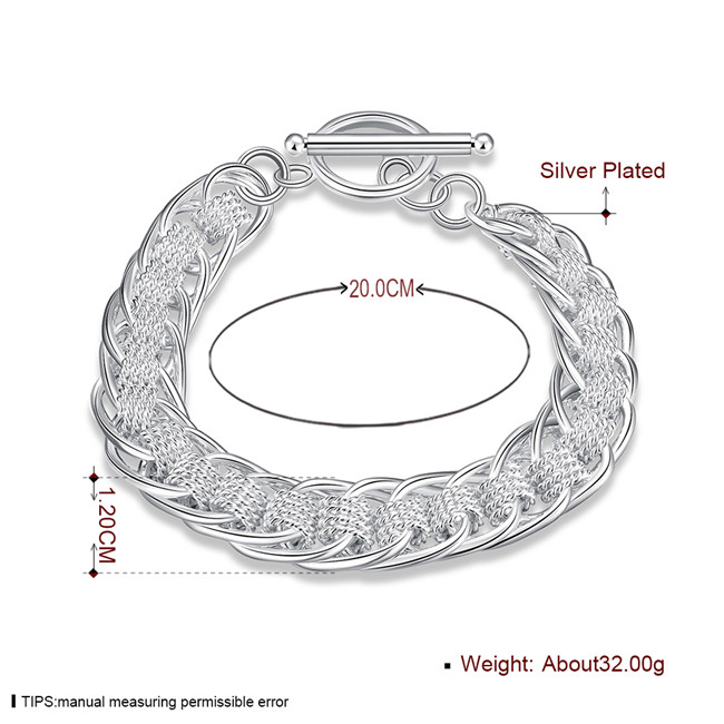 Hot sale best gift 925 silver New Daya jinsong Bracelet DFMCH059, brand new fashion 925 sterling silver plated Chain link bracelets