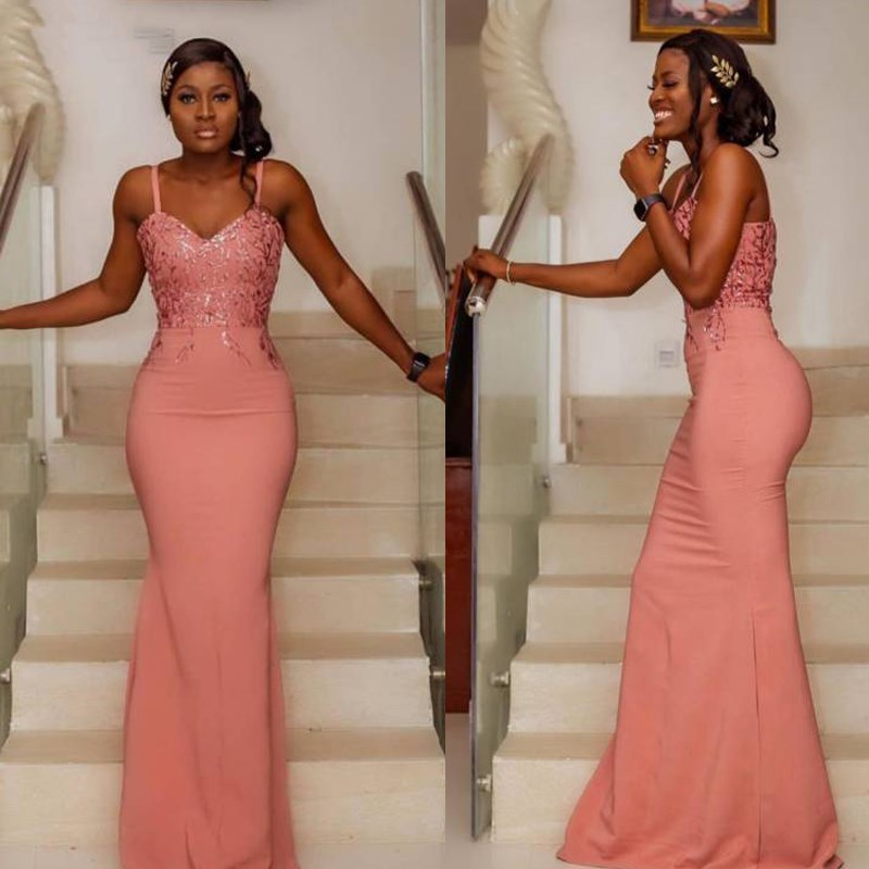 Coral Bridesmaid Dresses Long Lace Appliques Spaghetti Straps Zipper Back Mermaid Wedding Guest Dress Maid of Honor Gowns 2021, White;pink
Coral Bridesmaid Dresses Long Lace Appliques Spaghetti Straps Zipper Back Mermaid Wedding Guest Dress Maid of Honor Gowns 2021, White;pink