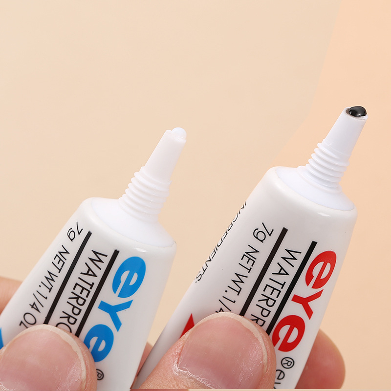 Doradosun 6 Pcs Fack Eyelsh Glue Makeup Adhesive False Eyelash Glue Clear-white Dark-black Waterproof Eye Lash Cosmetic Tools