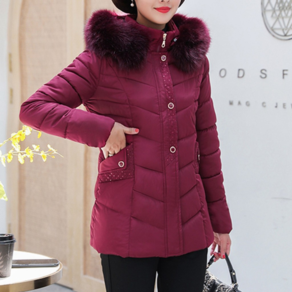 2019 Winter Jacket Women Big Fur Hooded Thick Down Parkas Female Long Coat Plus Size Winter Coat Women Slim Warm Outwear 5xl#J30