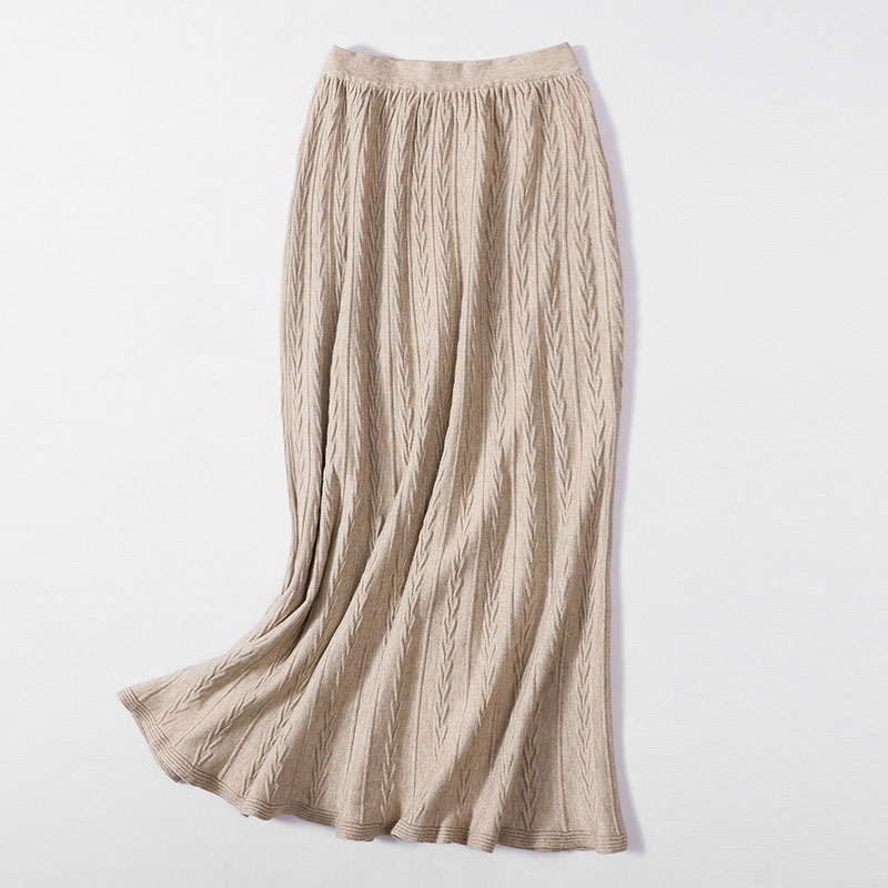 Women's Knit Skirt Autumn Winter Thick Hair/Cotton Irregular Long Knit Skirts Woman Faldas High Quality LS144, White
Women's Knit Skirt Autumn Winter Thick Hair/Cotton Irregular Long Knit Skirts Woman Faldas High Quality LS144, White