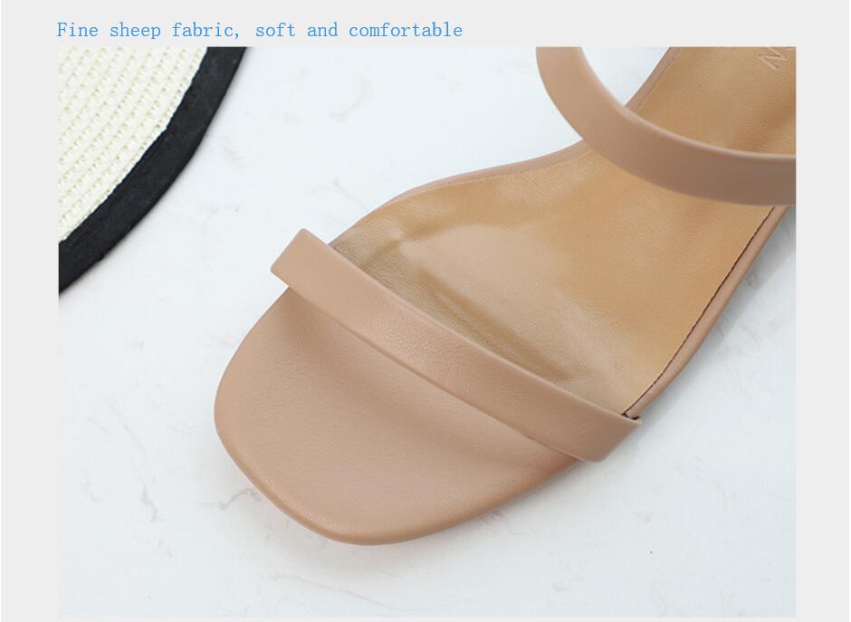 Hot Sale-es Sandals Women Summer Footwear kitten heel Sandals Female Slippers to wear outside