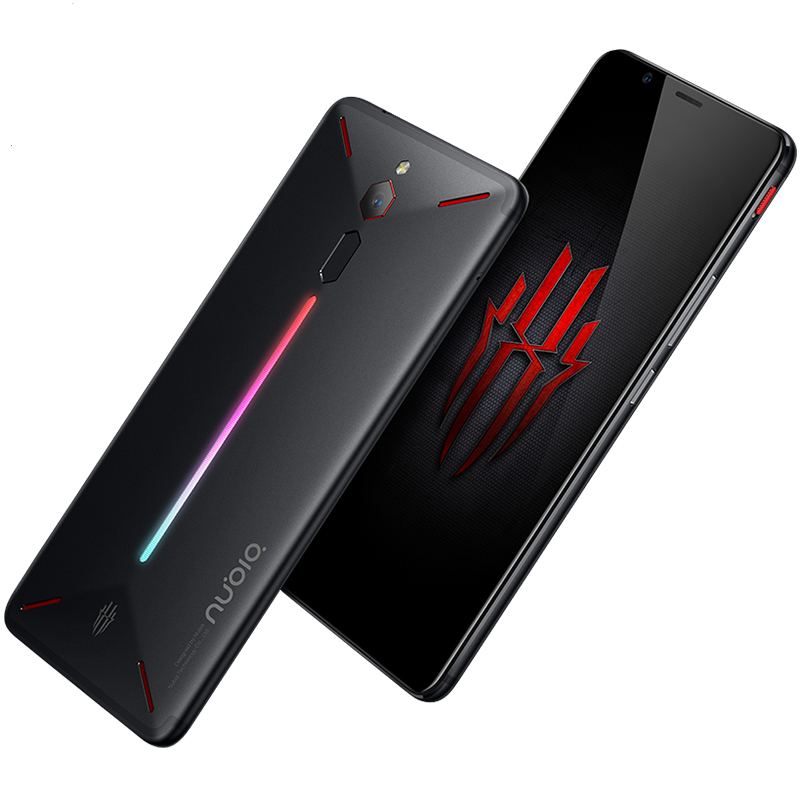 Original Nubia Red Magic 4G LTE Cell Phone Gaming 6GB RAM 64GB ROM Snapdragon 835 Octa Core Android 6.0" Curved Full Screen 24.0MP Fingerprint ID