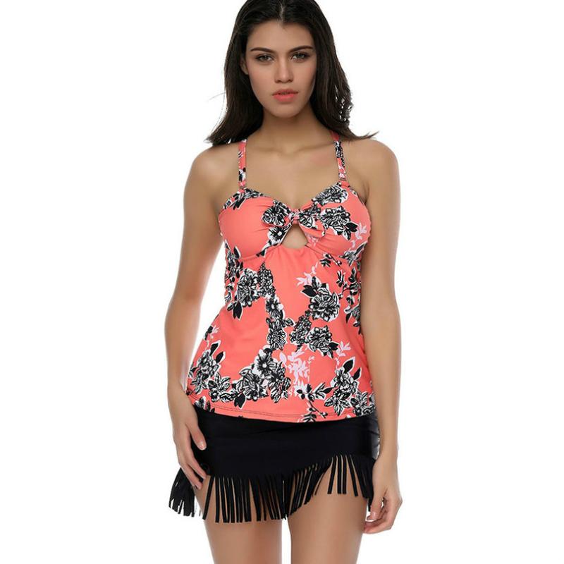 Two Piece Swim Dress Padded Tassel Beach Skirt Print Swimdress Set Bikini Women Swimsuit Push Up Maio Biquini Mujer 2018, Orange floral print
Two Piece Swim Dress Padded Tassel Beach Skirt Print Swimdress Set Bikini Women Swimsuit Push Up Maio Biquini Mujer 2018, Orange floral print