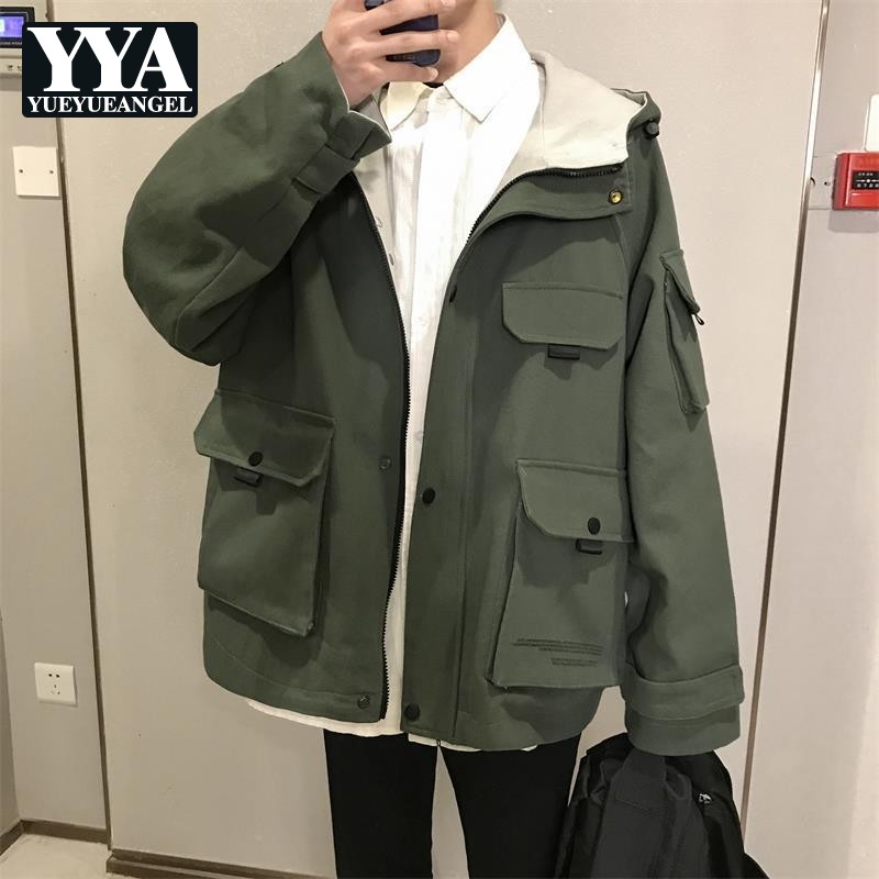 Safari Style Spring New Harajuku Pockets Mens Hooded Jackets Casual Long Sleeve Street Loose Fit Male Outerwear Coats Plus Size, Green
Safari Style Spring New Harajuku Pockets Mens Hooded Jackets Casual Long Sleeve Street Loose Fit Male Outerwear Coats Plus Size, Green