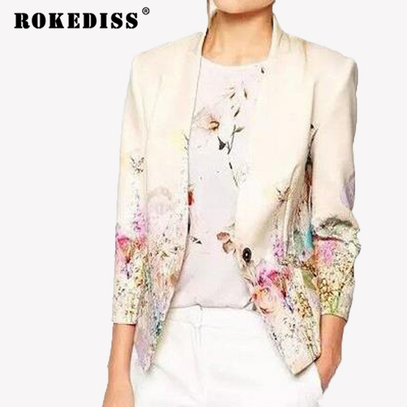 2017 Autumn New Long-Sleeved Slim Women Blazers And Jackets Suit Korean Version Slim White Floral Blazer Femme Women Top TG262, Photo color 1
2017 Autumn New Long-Sleeved Slim Women Blazers And Jackets Suit Korean Version Slim White Floral Blazer Femme Women Top TG262, Photo color 1
