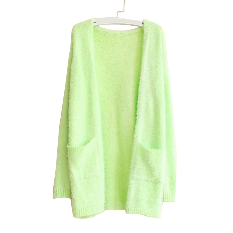 Fashion Autumn Solid Color Women Sweater Cardigan Female Casual Knitted Mohair Coat, Mint
Fashion Autumn Solid Color Women Sweater Cardigan Female Casual Knitted Mohair Coat, Mint