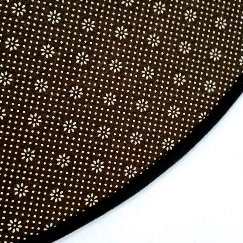 3D Floral Printing Round Carpets and Rugs Living Room Flower Floor Mat Sofa Coffee Table Balcony Bedroom Bedside Non-Slip Tapete