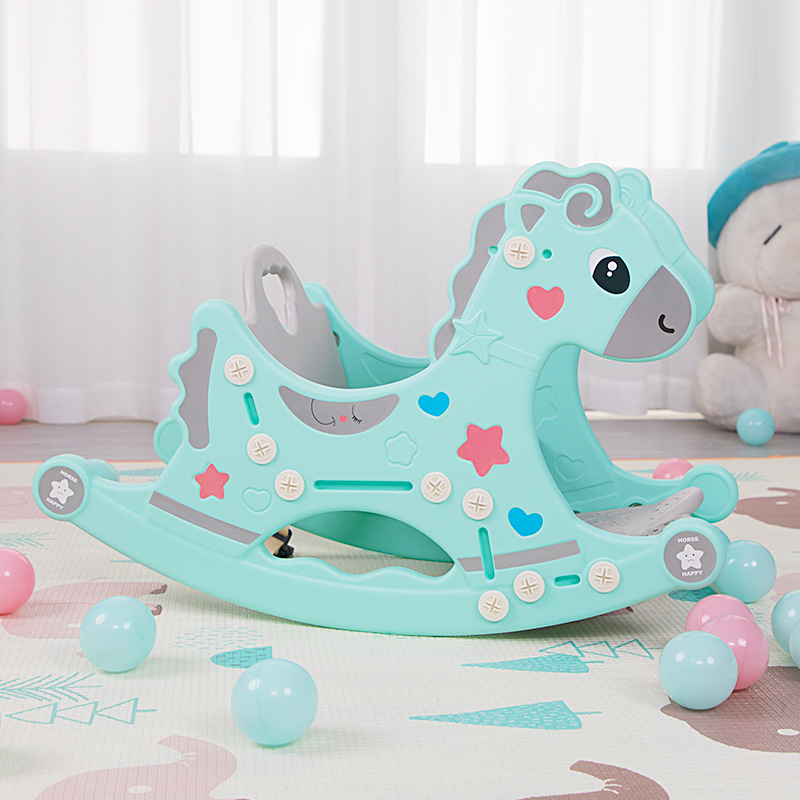 Rocking Horse Two In One Rocking Chair In Children's Room One-year-old Baby Plastic Horse Toy Belt Music
Rocking Horse Two In One Rocking Chair In Children's Room One-year-old Baby Plastic Horse Toy Belt Music
