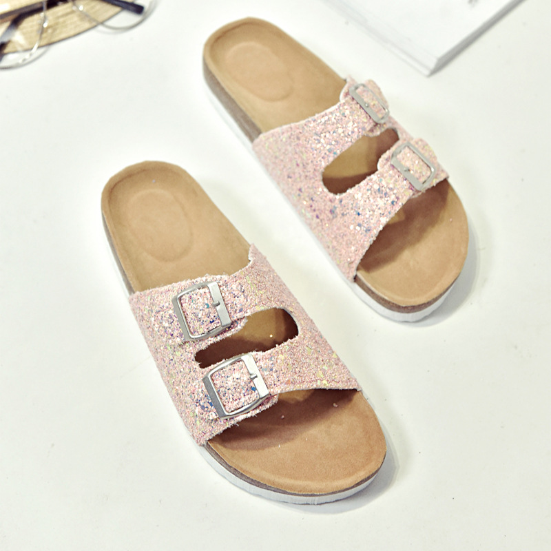 Hot Sale-n luxury beach cork Slippers Casual Sandals Sequins Slides Double Buckle Clogs Women Slip on Flip Flops Flats Shoe, #5
Hot Sale-n luxury beach cork Slippers Casual Sandals Sequins Slides Double Buckle Clogs Women Slip on Flip Flops Flats Shoe, #5