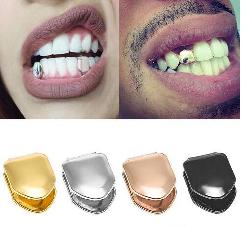 New fashion Braces Single Metal Tooth Grillz Gold silver Color Dental Grillz Top Bottom Hiphop Teeth Caps Body Jewelry for Women Men
New fashion Braces Single Metal Tooth Grillz Gold silver Color Dental Grillz Top Bottom Hiphop Teeth Caps Body Jewelry for Women Men