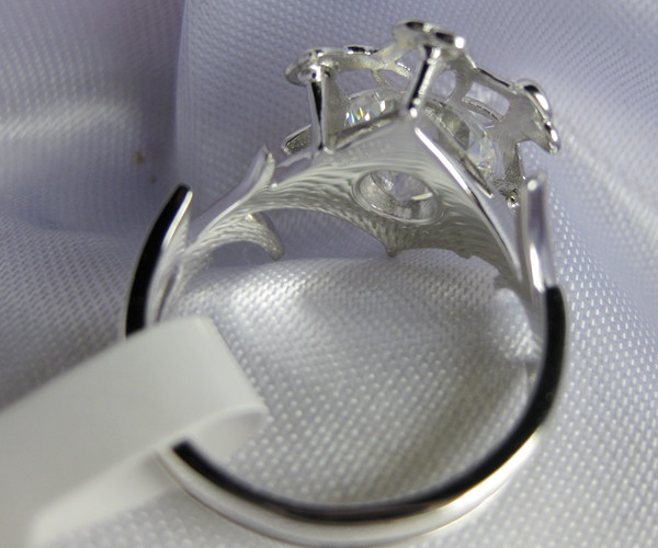 Vecalon Vintage LOTR The Galadriel Nenya ring Soild 925 Sterling Silver 3ct Cz Party Wedding Band rings for women Dropshipping