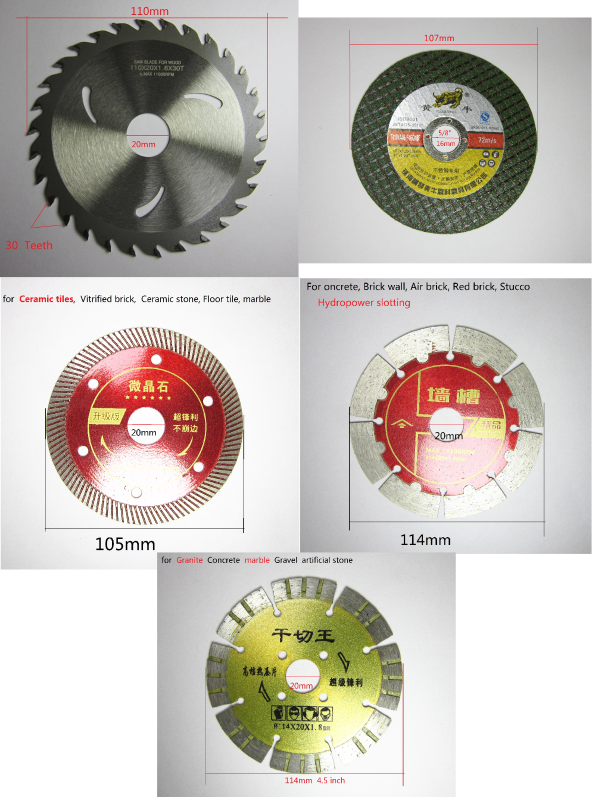 5PCS for Angle grinder Ø <4.5" inch <115mm 16- 20mm replace disc set TCT Saw Blade Diamond SawBlade resin Sanding Grinding Wheel
5PCS for Angle grinder Ø <4.5" inch <115mm 16- 20mm replace disc set TCT Saw Blade Diamond SawBlade resin Sanding Grinding Wheel