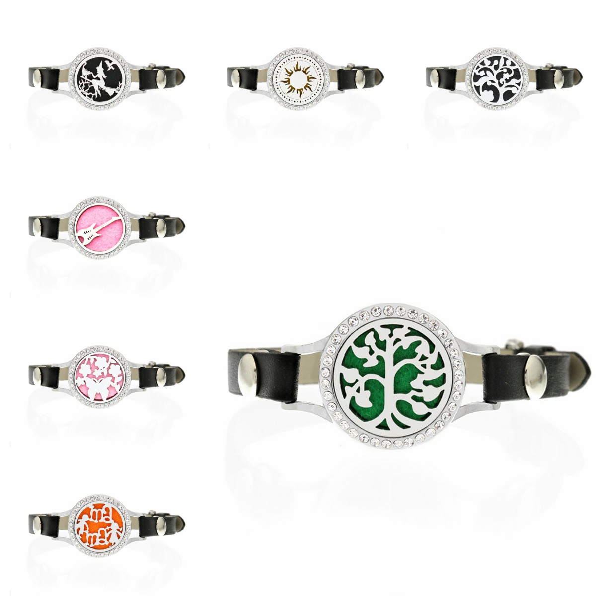 WK3 25mm Crystal Twist Screw Watch Aromatherapy Perfume Diffuser Locket Bracelet PU Leather Wristand 10pcs Pads, Silver
WK3 25mm Crystal Twist Screw Watch Aromatherapy Perfume Diffuser Locket Bracelet PU Leather Wristand 10pcs Pads, Silver