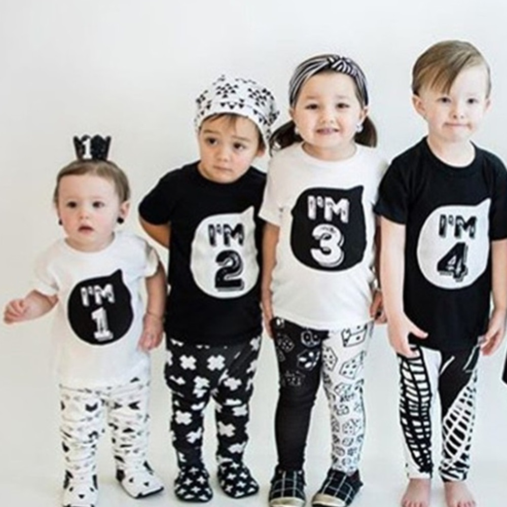Child Summer Short Sleeve T-Shirt Kids White Black T Shirts For Baby Boy TShirt Girl Tops Tees 1 2 3 4 Years Birthday, Ivorie
Child Summer Short Sleeve T-Shirt Kids White Black T Shirts For Baby Boy TShirt Girl Tops Tees 1 2 3 4 Years Birthday, Ivorie