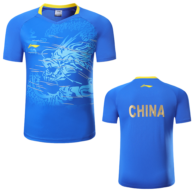 2020 Li-Ning table tennis national shirt short-sleeved competition T-shirt world table tennis national uniform men women tennis shirts 21040, Black with flag
2020 Li-Ning table tennis national shirt short-sleeved competition T-shirt world table tennis national uniform men women tennis shirts 21040, Black with flag