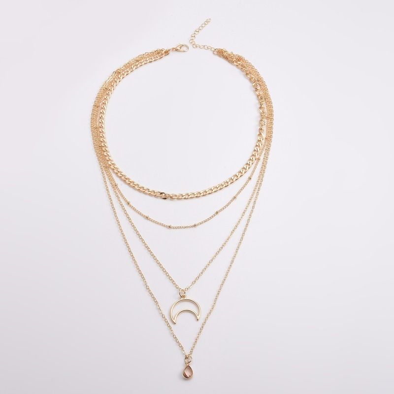 Necklace Water Drop Women Multilayer Necklaces Jewelry Long Chain Silver Color Simple Korean Trendy High Quality Metal Collares
Necklace Water Drop Women Multilayer Necklaces Jewelry Long Chain Silver Color Simple Korean Trendy High Quality Metal Collares