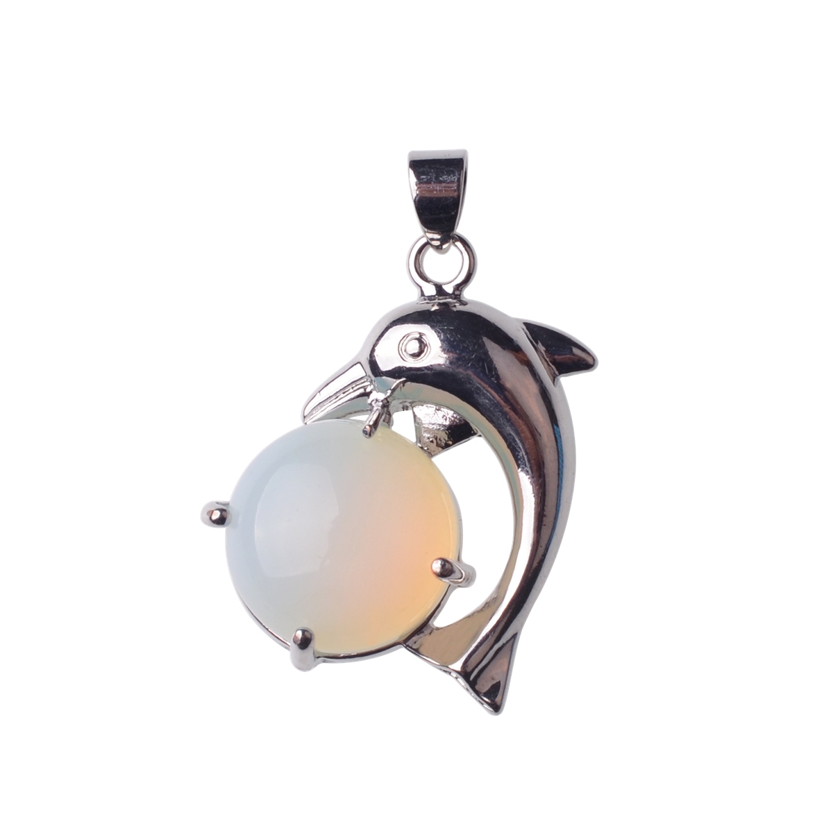 Alloy Dolphin Embracing Jewelry Pendant DIY Jewelry Making Necklace Earrings Keychain Gifts