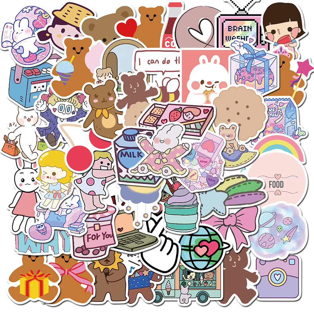 50 PCS Mixed Car Stickers Lovely Bear For Skateboard Laptop Fridge Helmet Stickers Pad Bicycle Bike Motorcycle PS4 Notebook Guitar Pvc Decal, Multi colors
50 PCS Mixed Car Stickers Lovely Bear For Skateboard Laptop Fridge Helmet Stickers Pad Bicycle Bike Motorcycle PS4 Notebook Guitar Pvc Decal, Multi colors