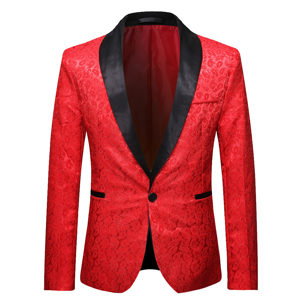 Pockets Men's Autumn Winter Casual Black Neck Jacket Wedding Party Outwear polyester Coat Long Sleeve Performances Single buckle
