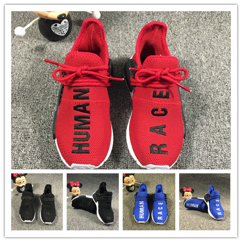 (with box) Infant Pharrell Williams Human Race Children youth kids sports shoes outdoor girls and boys running shoes HU Toddler footwear, Black
(with box) Infant Pharrell Williams Human Race Children youth kids sports shoes outdoor girls and boys running shoes HU Toddler footwear, Black