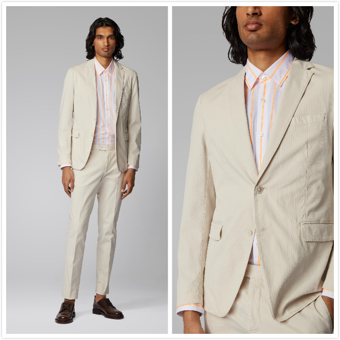 New Fashion Groom Wedding Tuxedos Men Groom Suits Notched Lapel Two Button Prom Party Blazer Jacket (Jacket+Pants)