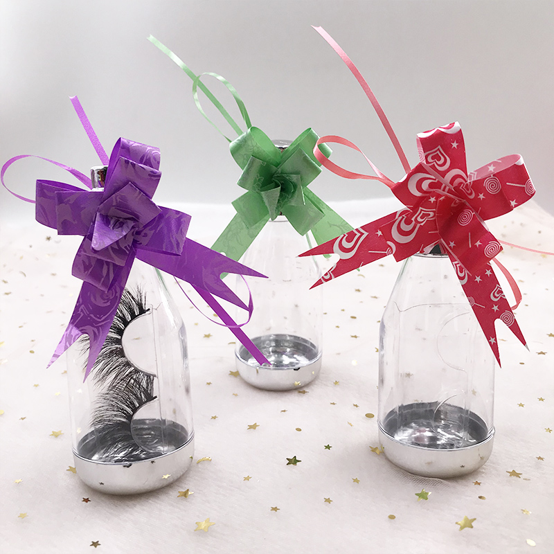 Clear Bottle Lashes Box Fit Natural Length Lashes Empty Box with Ribbon Bow Cute Eyelash Packaging
Clear Bottle Lashes Box Fit Natural Length Lashes Empty Box with Ribbon Bow Cute Eyelash Packaging