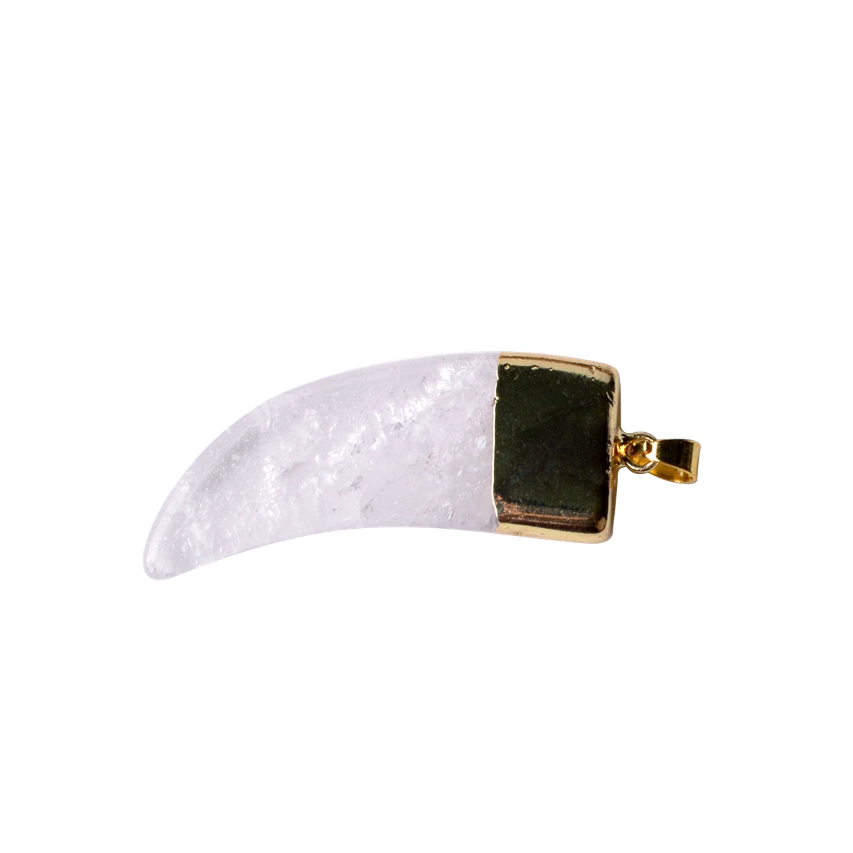 Stone Horn Pendant Bag Phnom Penh Mini Square Pendant Adjustable Rope Necklace