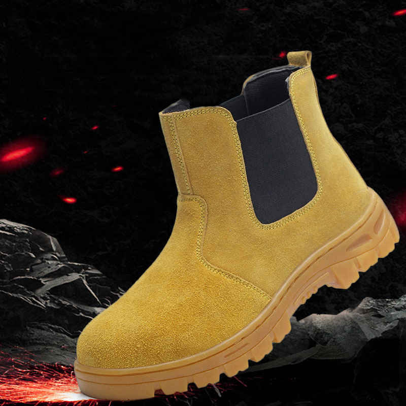 Hot Sale-shoes men Work shoes boots Steel toe cap Anti-smashing anti-piercing Men Multifunction Protection Footwear Safety